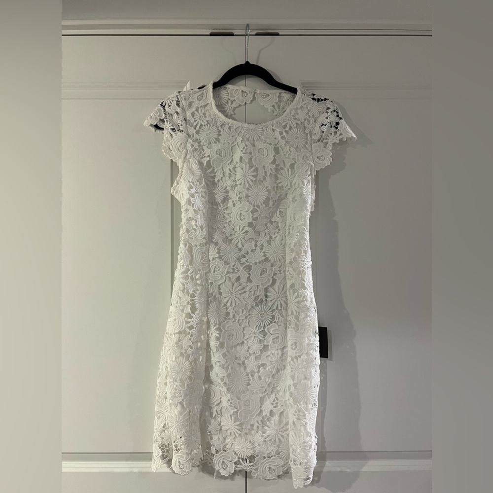 White Lace Lulus Dress!